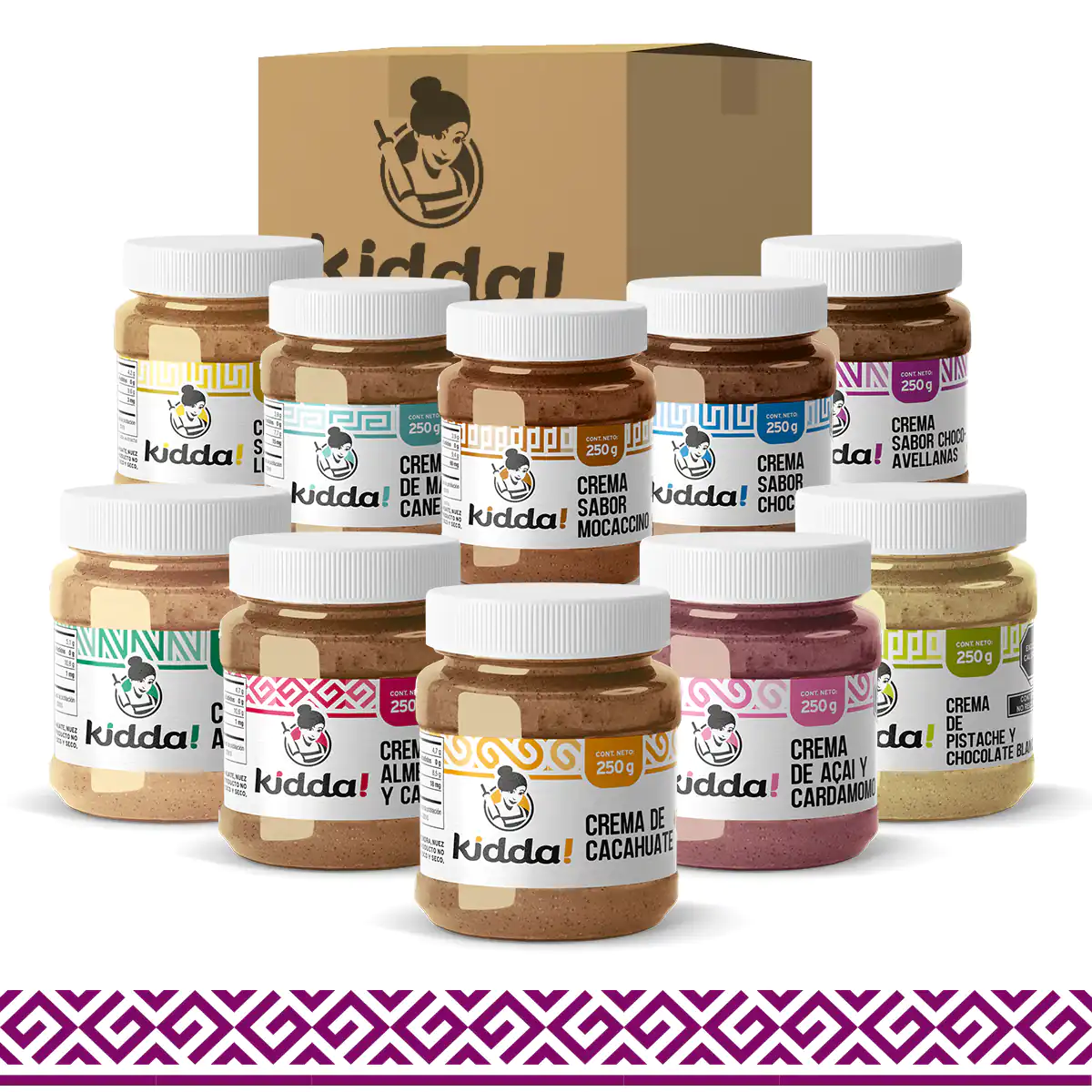 Kit PRUEBAME de Cremas untables saludables Kidda!