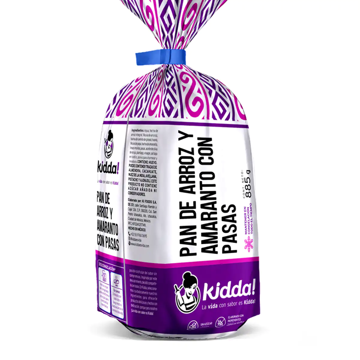 Pan Rústico y Saludable de Arroz, Amaranto y Pasas