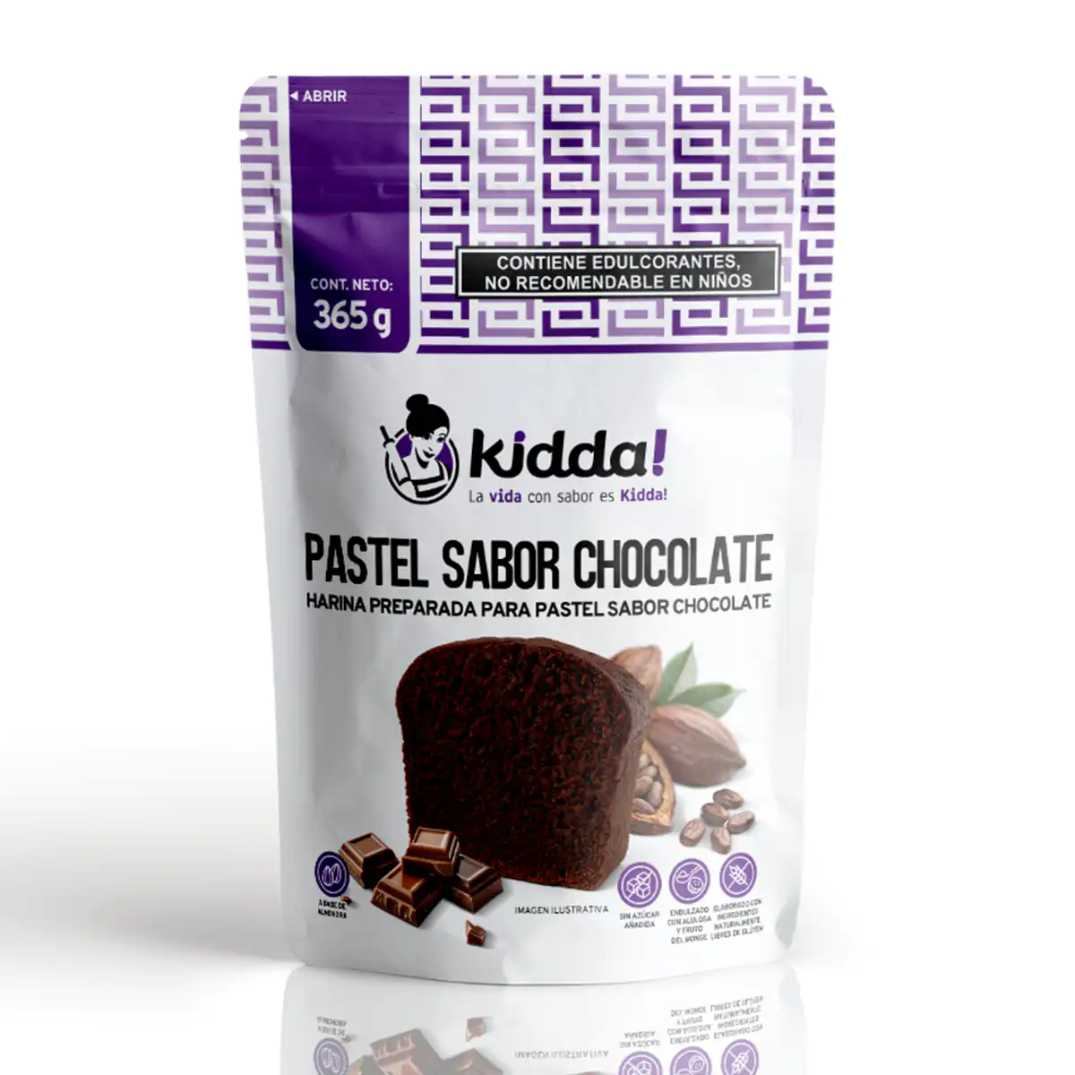 Harina para preparar Pastel saludable sabor a Chocolate